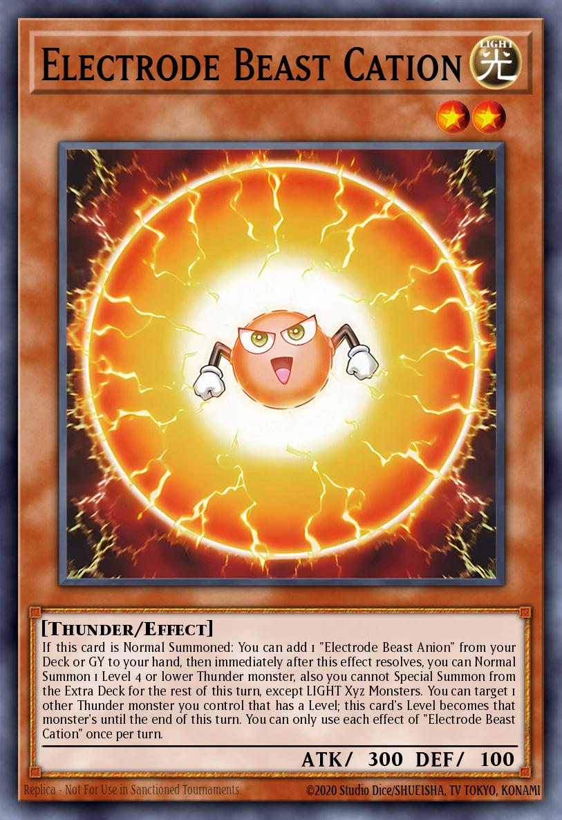 Electrode Beast Cation Ultra Rare BLTR-EN032 Battles of Legend Terminal Revenge Yugioh card