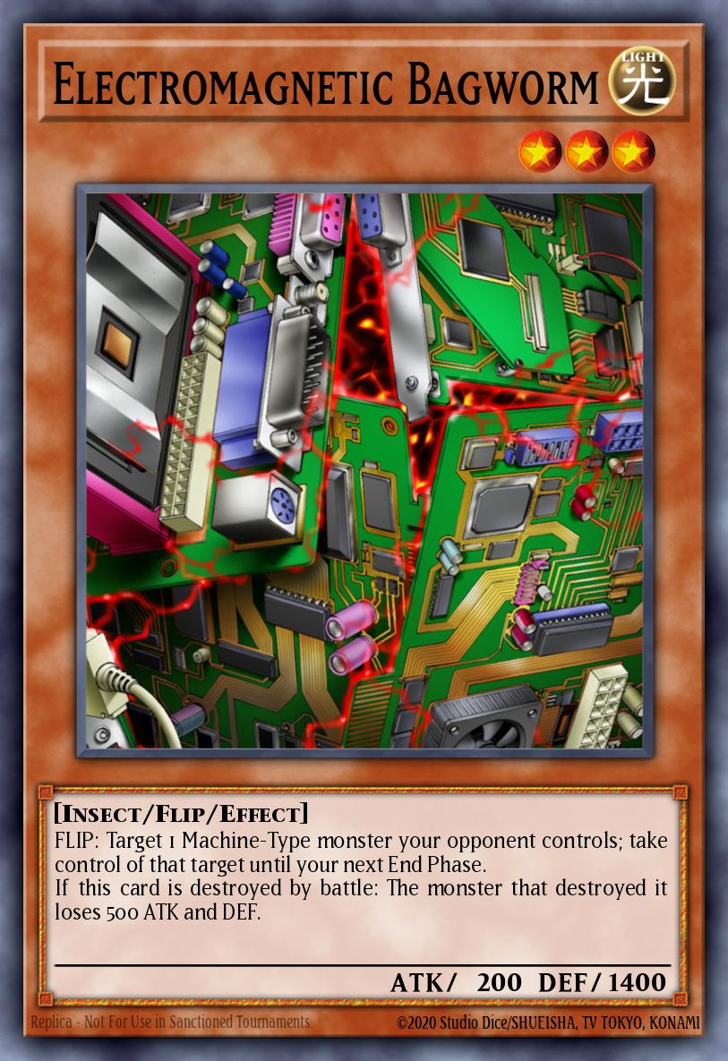 Electromagnetic Bagworm Common ABYR-EN090 Abyss Rising Yugioh card