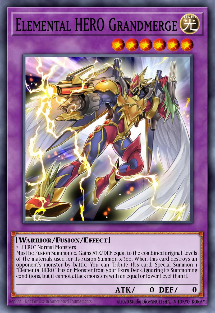 Elemental HERO Grandmerge Ultra Rare DUPO-EN004 Duel Power Yugioh card