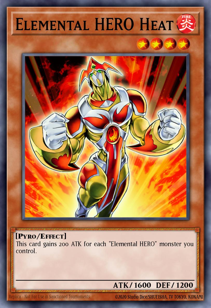 Elemental HERO Heat Common SDHS-EN005 HERO Strike Structure Deck Yugioh card