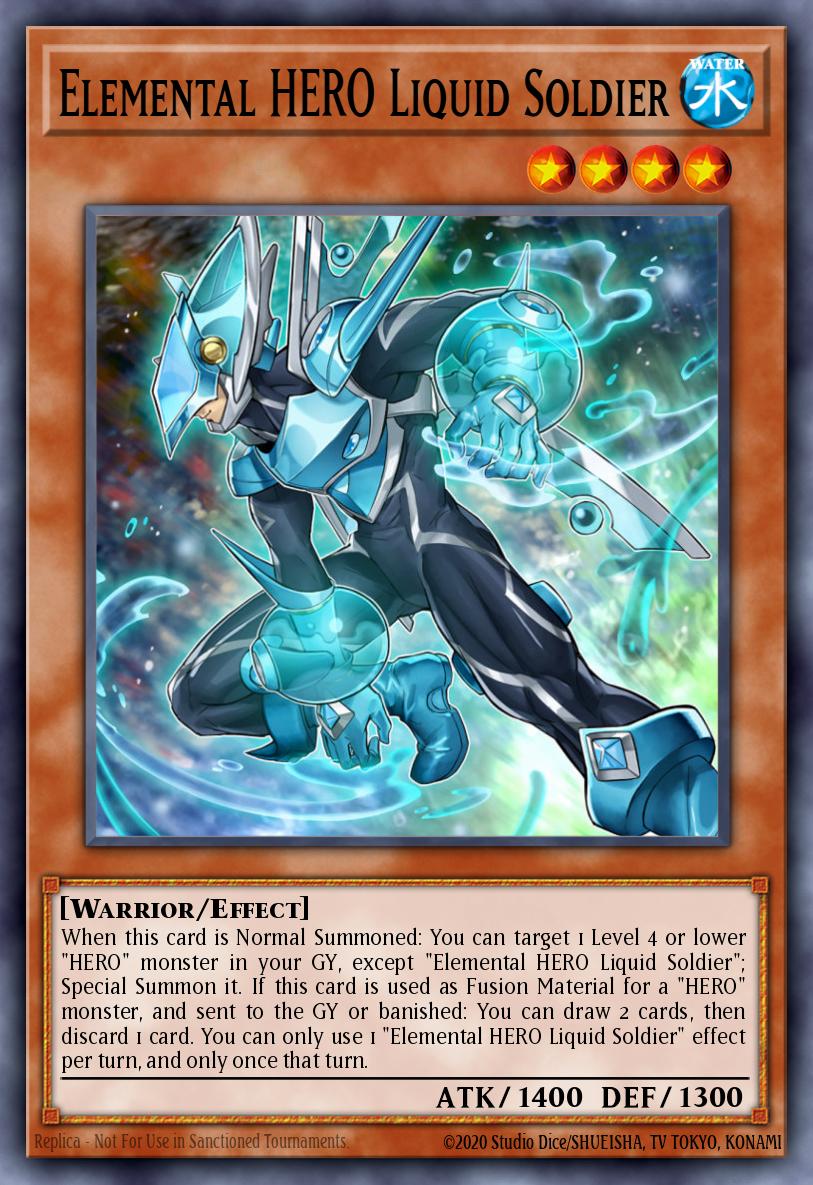 Elemental HERO Liquid Soldier Ultra Rare LED6-EN013 Legendary Duelists Magical Hero Yugioh card