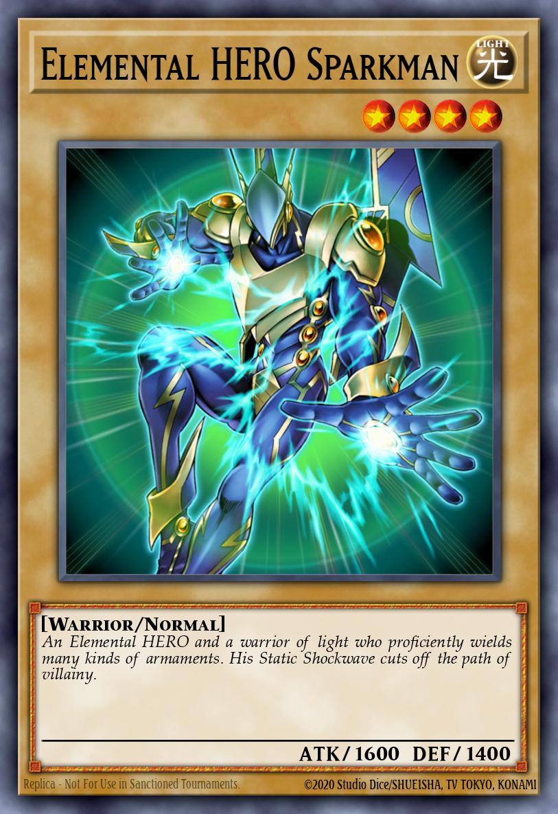 Elemental HERO Sparkman Secret Rare MZMU-EN059 Maze of Muertos Yugioh card