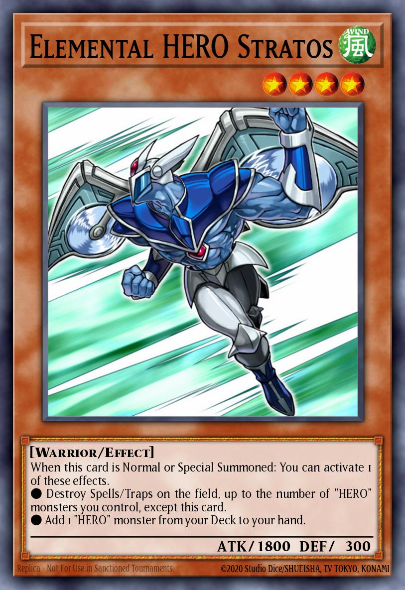 Elemental HERO Stratos Secret Rare BLHR-EN061 Battles of Legend Heros Revenge Yugioh card
