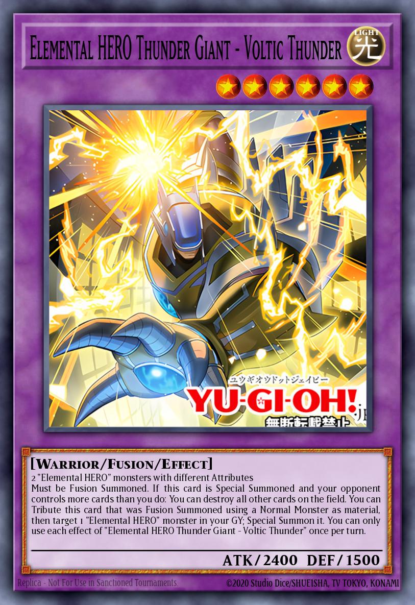 Elemental HERO Thunder Giant - Voltic Thunder Collector's Rare MZMU-EN029 Maze of Muertos Yugioh card