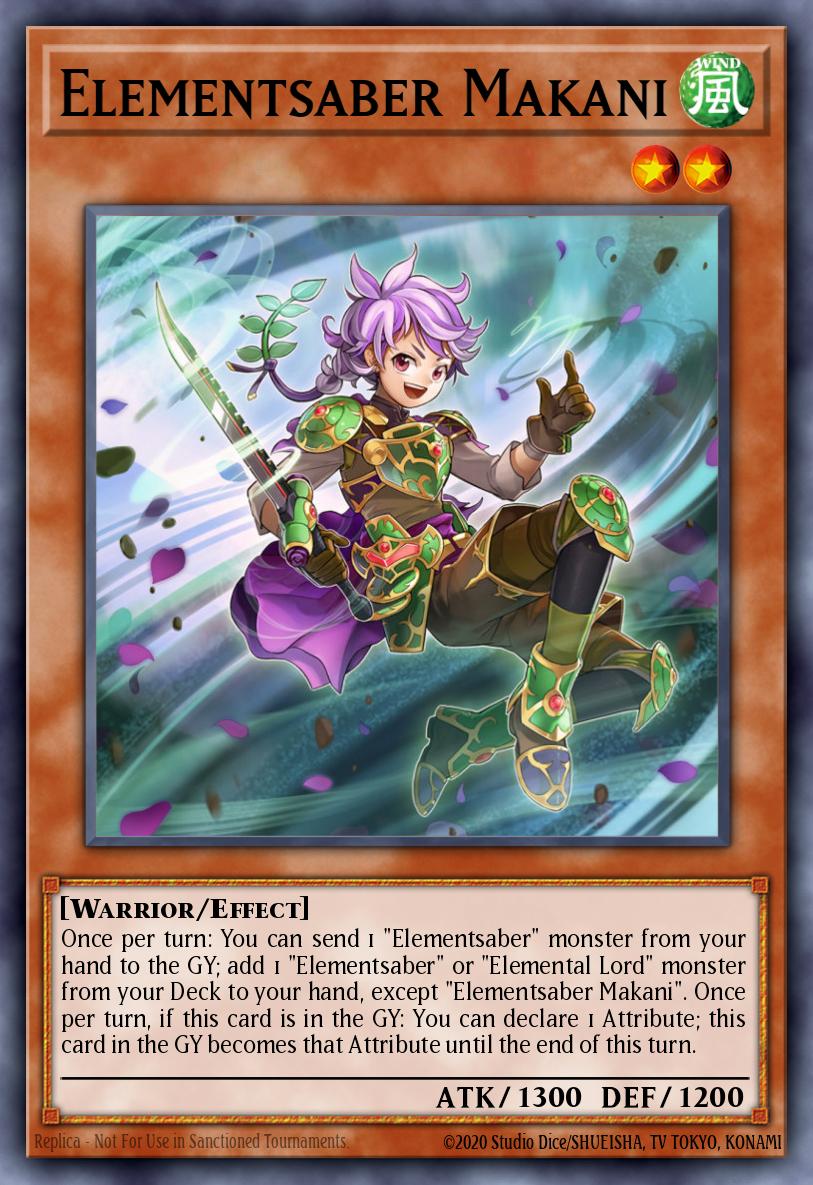 Elementsaber Makani Ultra Rare FLOD-EN020 Flames of Destruction Yugioh card