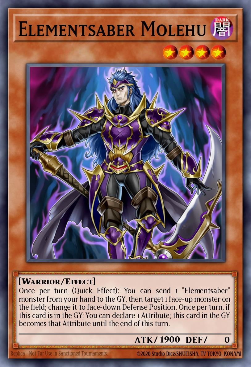Elementsaber Molehu Ultra Rare FLOD-EN024 Flames of Destruction Yugioh card