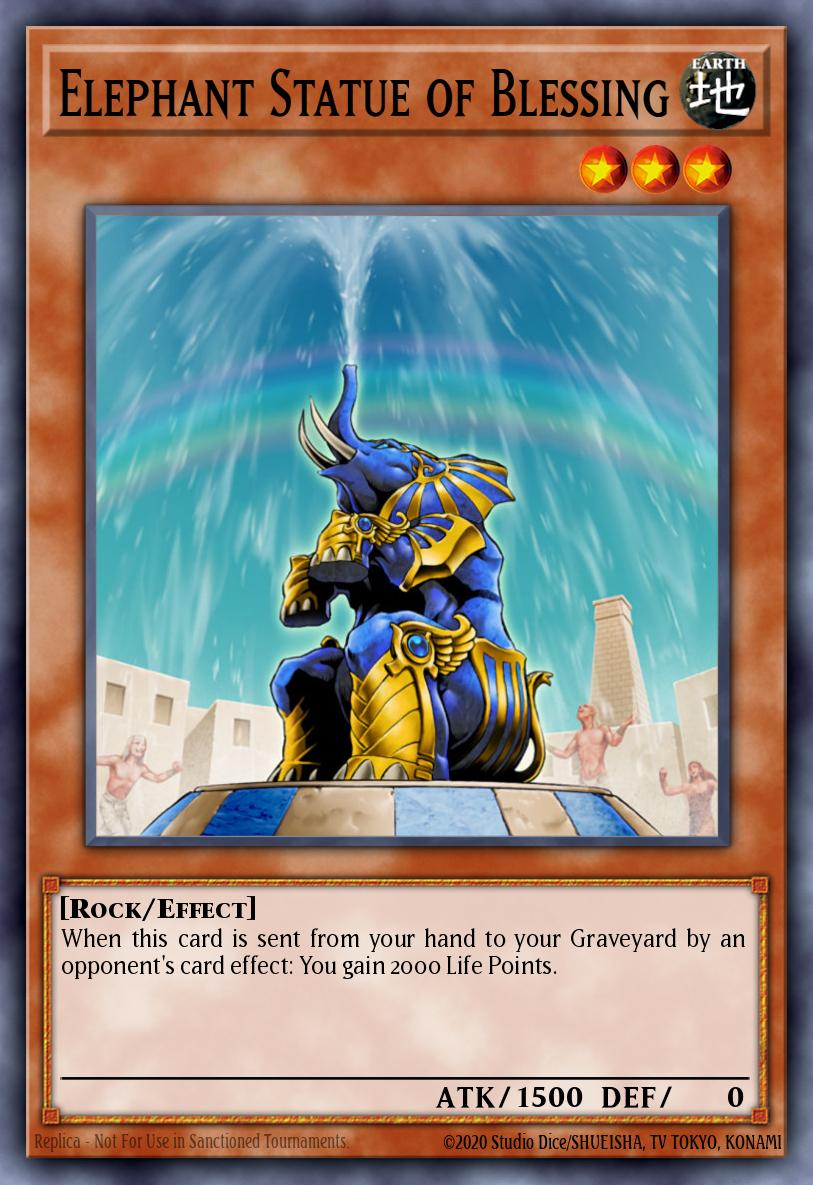 Elephant Statue of Blessing Short Print AST-073 Ancient Sanctuary Yugioh card