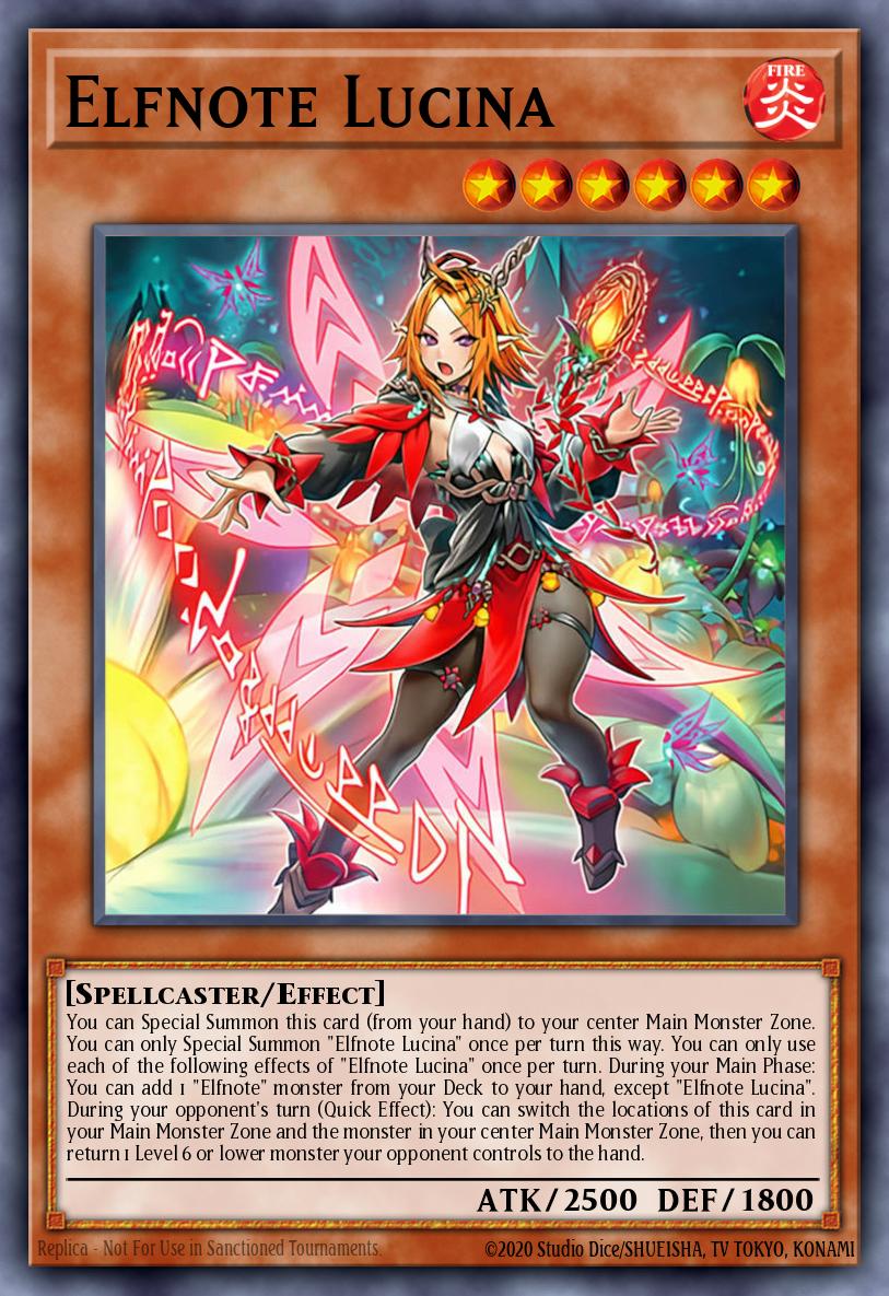 Elfnote Lucina Secret Rare BPRO-EN010 Burst Protocol Yugioh card