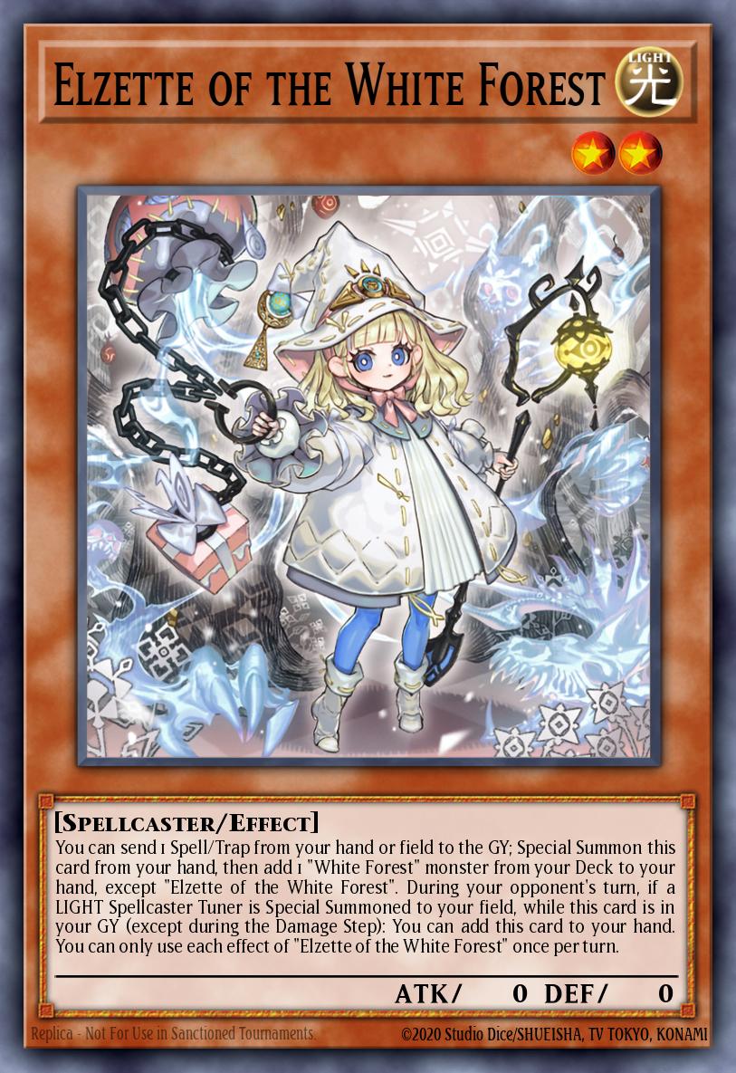 Elzette of the White Forest Prismatic Secret Rare MP25-EN080 2025 Mega-Pack Tin Yugioh card