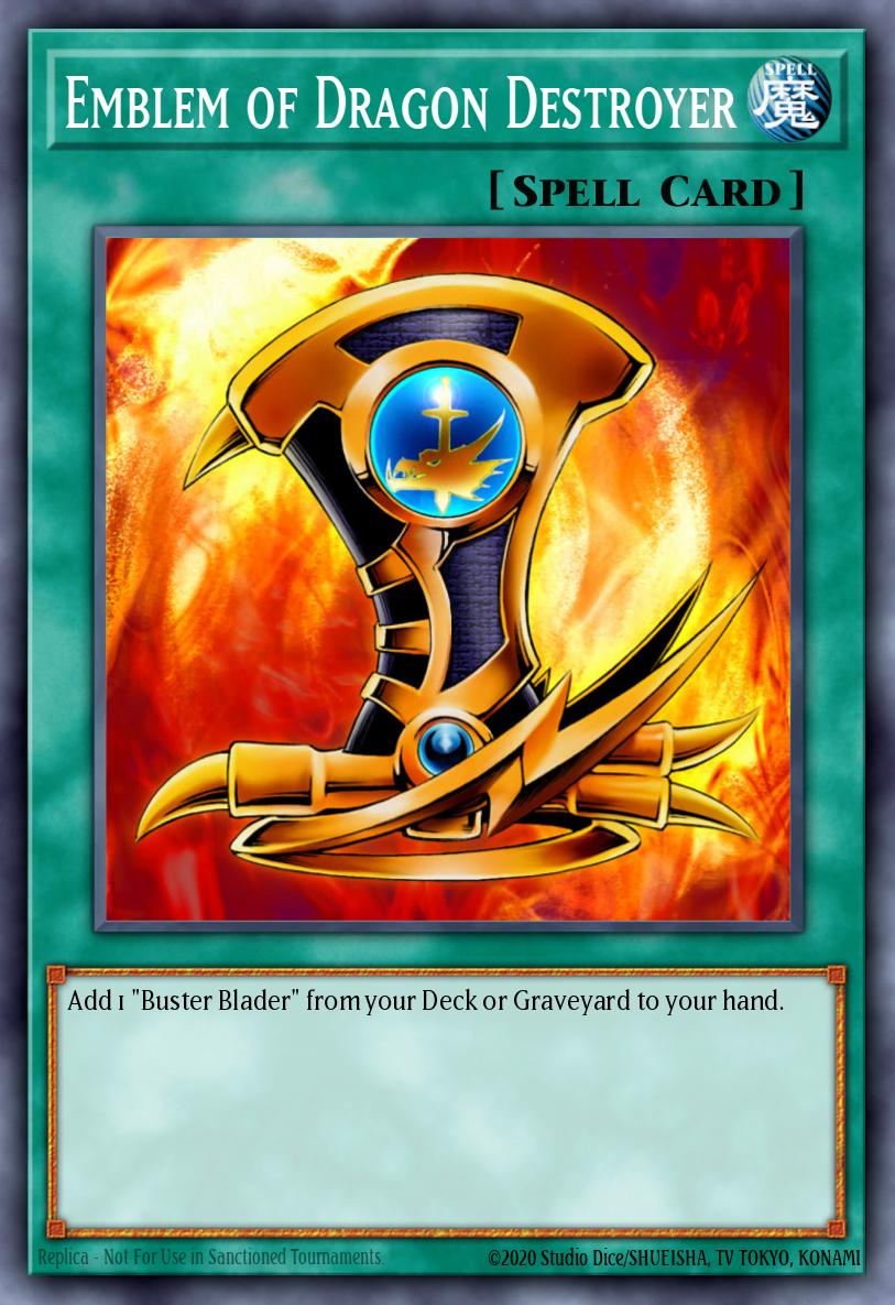 Emblem of Dragon Destroyer Common DR1-EN145 Dark Revelation Volume 1 Yugioh card