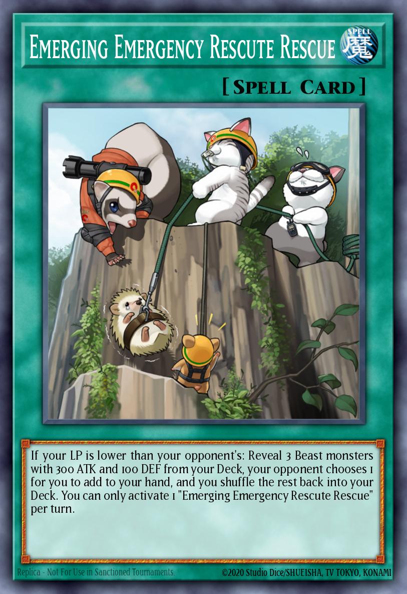 Emerging Emergency Rescute Rescue Common MP18-EN075 2018 Mega-Tin Mega Pack Yugioh card