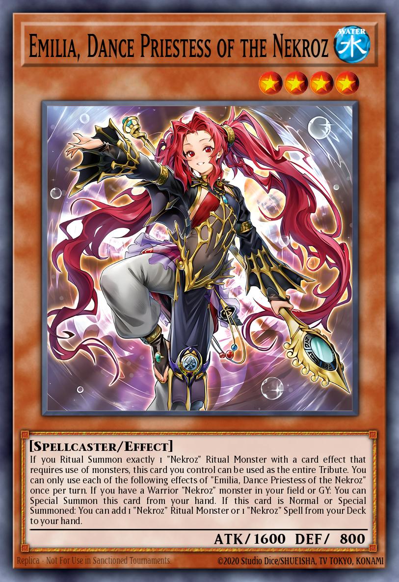 Emilia Dance Priestess of the Nekroz Secret Rare BLMM-EN025 Battles of Legend Monster Mayhem Yugioh card