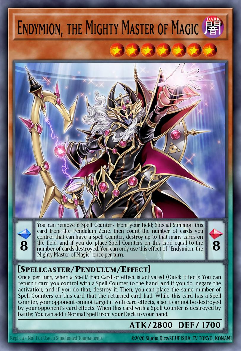 Endymion the Mighty Master of Magic Ultra Rare SR08-EN001 Structure Deck Order of the Spellcasters Yugioh card