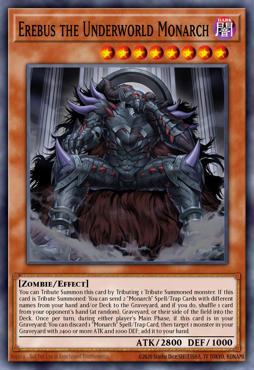 Erebus the Underworld Monarch Ultra Rare SR01-EN001 Emperor of Darkness Structure Deck Yugioh card