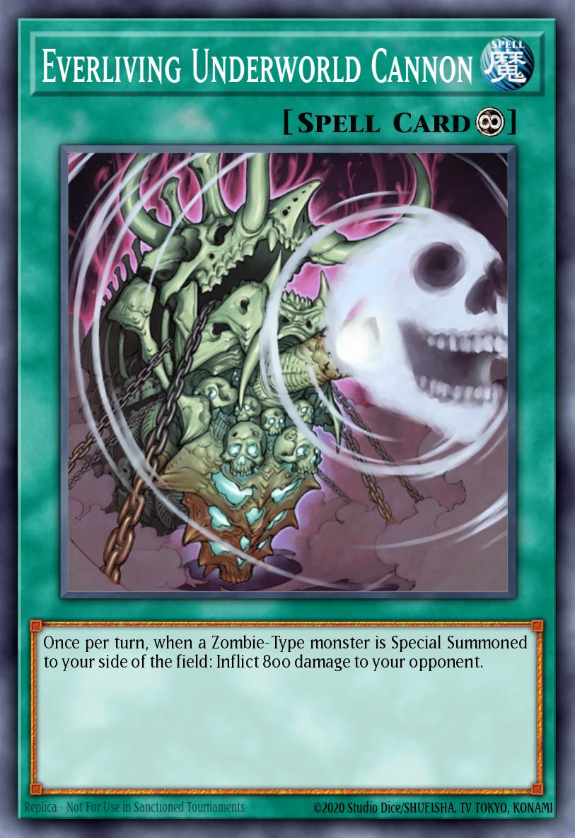 Everliving Underworld Cannon Common CSOC-EN060 Crossroads of Chaos Yugioh card
