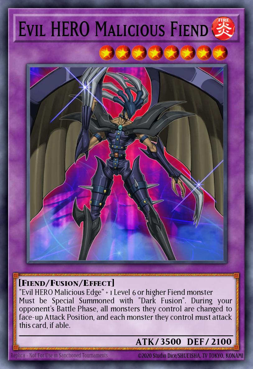 Evil HERO Malicious Fiend Ultra Rare DP06-EN013 Duelist Pack Jaden Yuki 3 Yugioh card