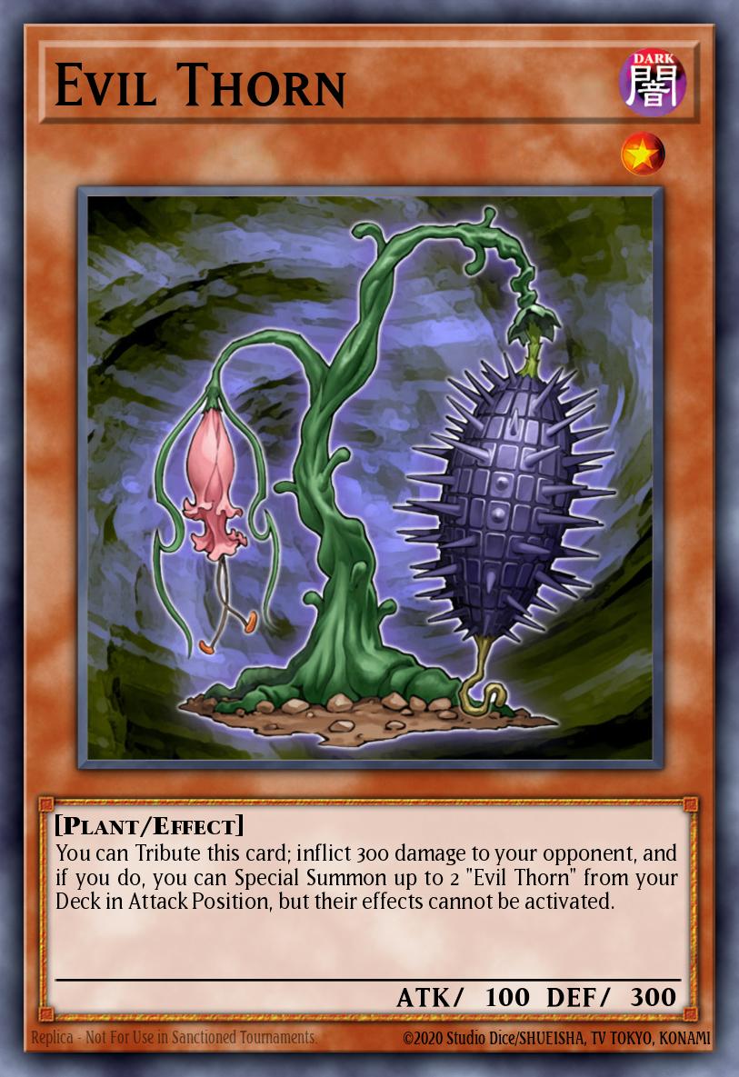 Evil Thorn Ultra Rare GFTP-EN077 Ghosts From the Past Yugioh card