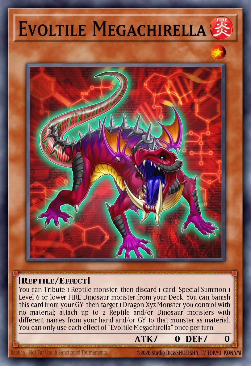 Evoltile Megachirella Common CHIM-EN020 Chaos Impact Yugioh card