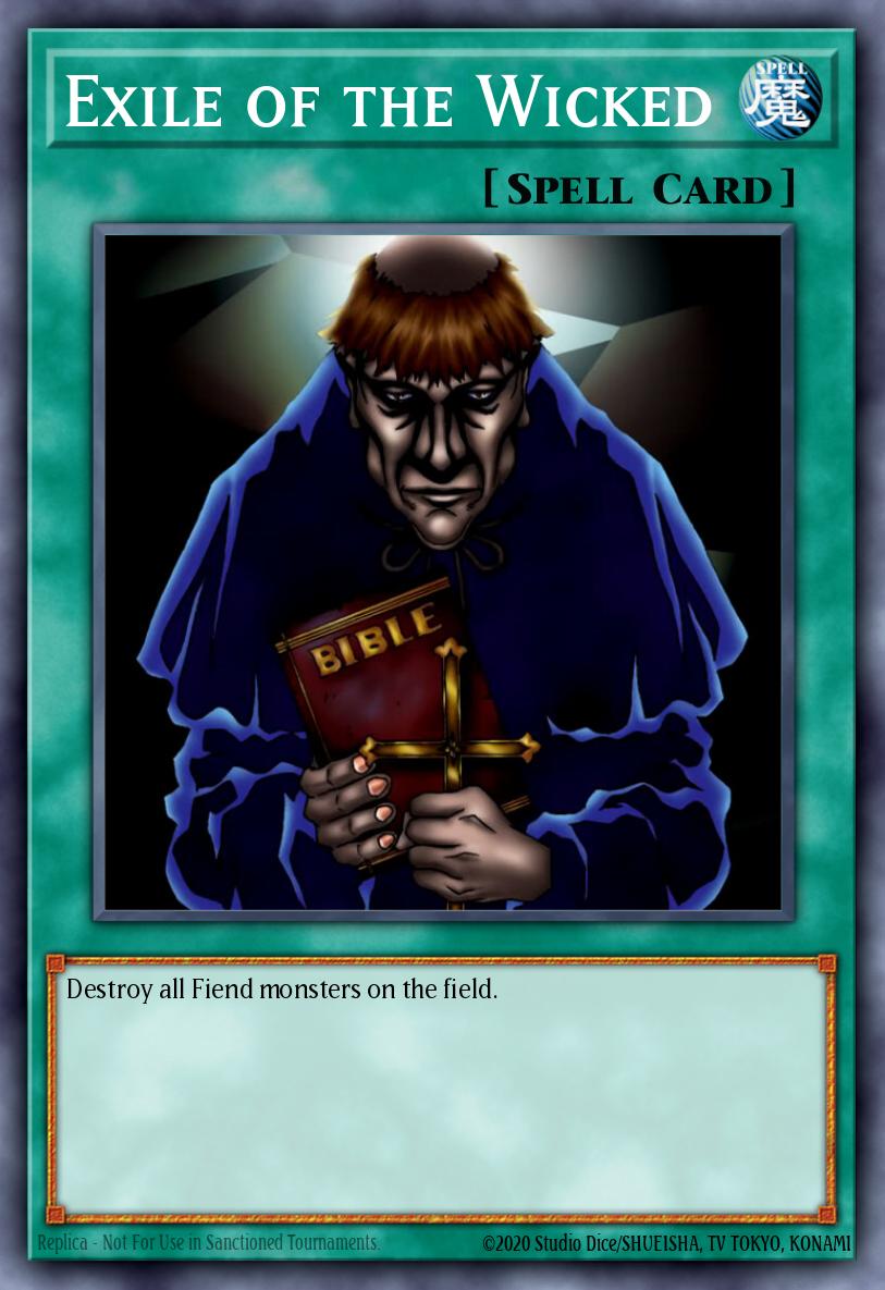 Exile of the Wicked Common GLD2-EN034 Gold Series 2009 Yugioh card