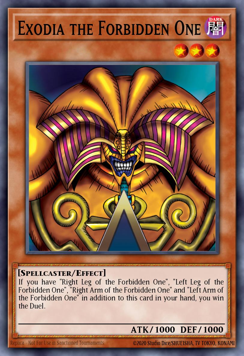 Exodia the Forbidden One Secret Rare BLGG-EN002 Battles of Legend: Glorious Gallery Yugioh card