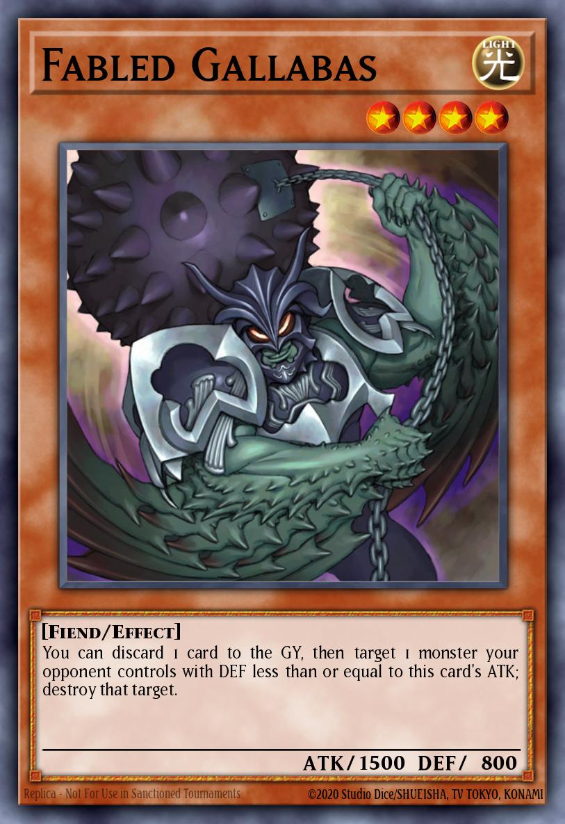 Fabled Gallabas Duel Terminal Rare Parallel Rare DT02-EN063 Duel Terminal 2 Yugioh card