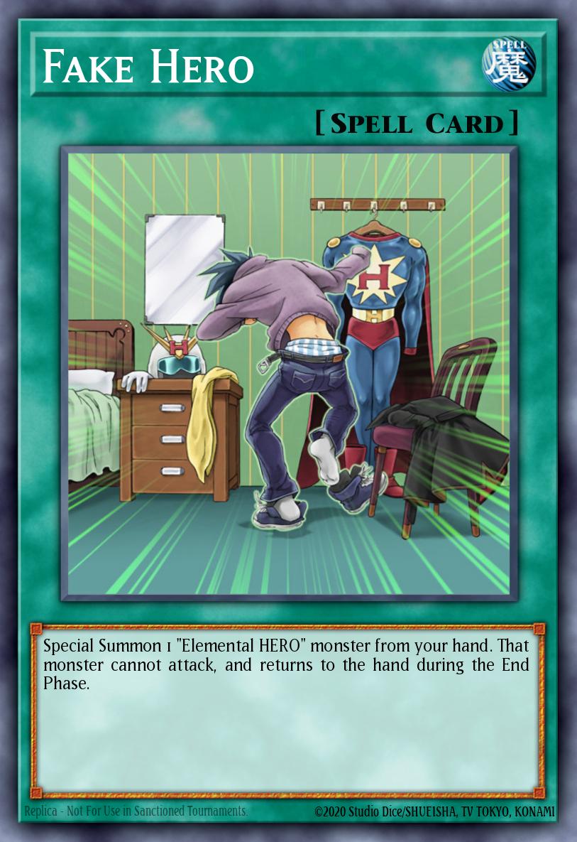 Fake Hero Common DP03-EN022 Duelist Pack Jaden Yuki 2 Yugioh card