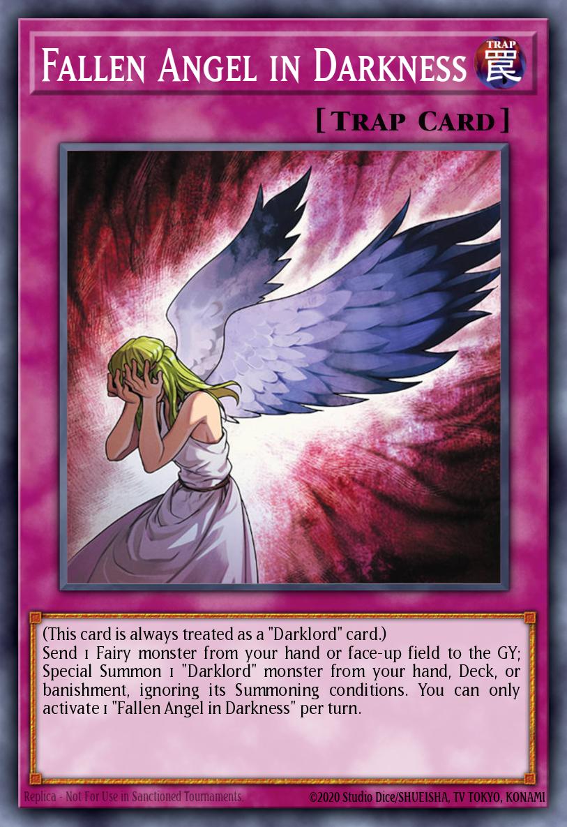 Fallen Angel in Darkness Secret Rare BLGG-EN031 Battles of Legend: Glorious Gallery Yugioh card