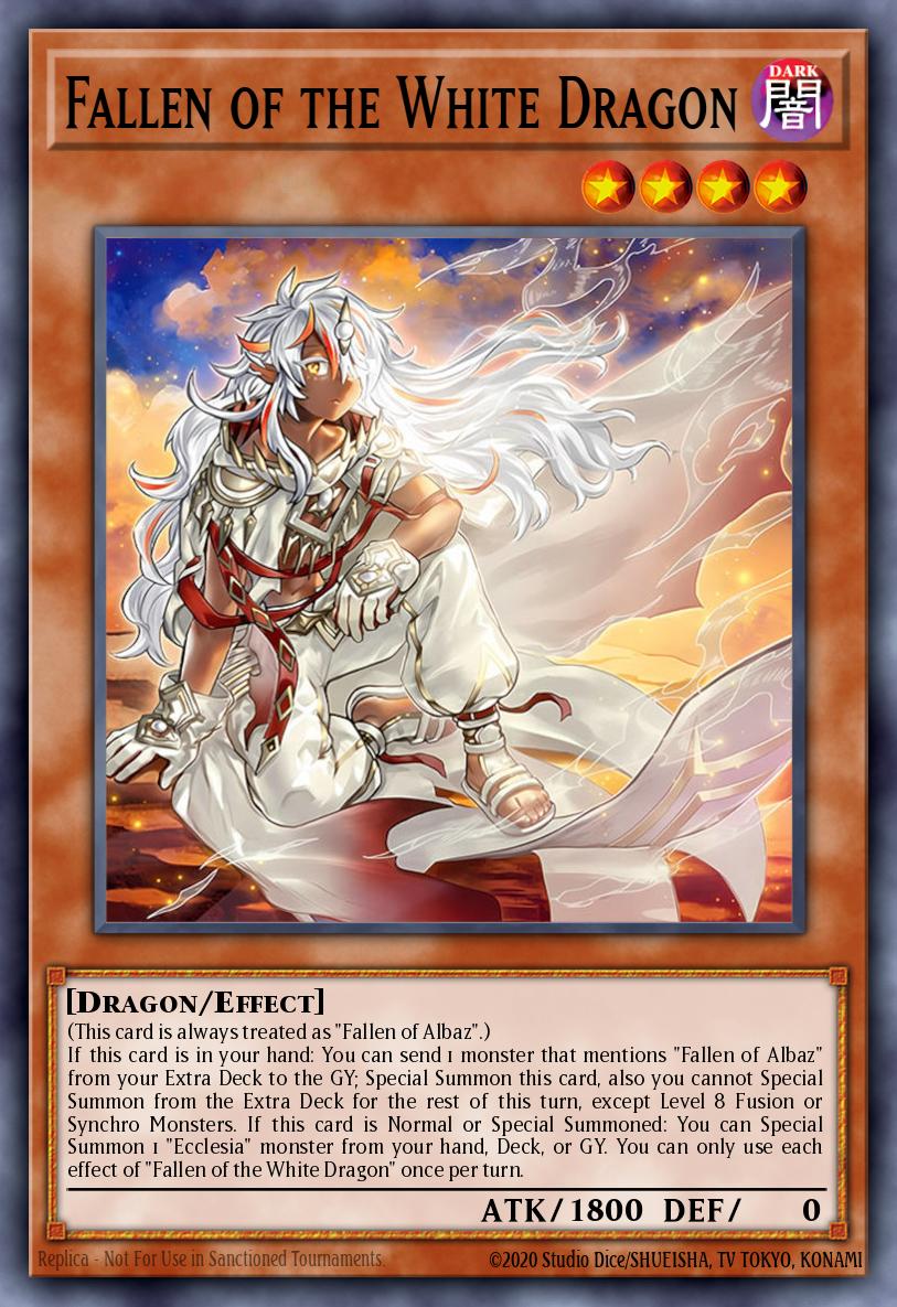 Fallen of the White Dragon Secret Rare BPRO-EN024 Burst Protocol Yugioh card