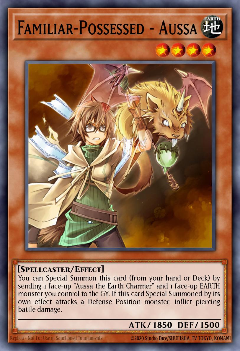 Familiar-Possessed - Aussa Ultra Rare CH02-EN008 THE CHRONICLES DECK: Spirit Charmers (All-Foil Edition) Yugioh card