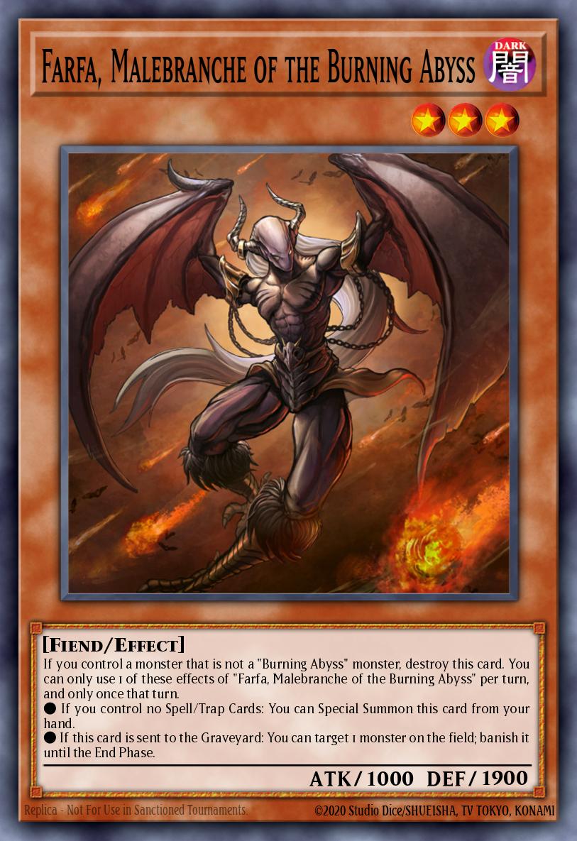 Farfa Malebranche of the Burning Abyss Gold Rare PGL3-EN049 Premium Gold Infinite Gold Yugioh card