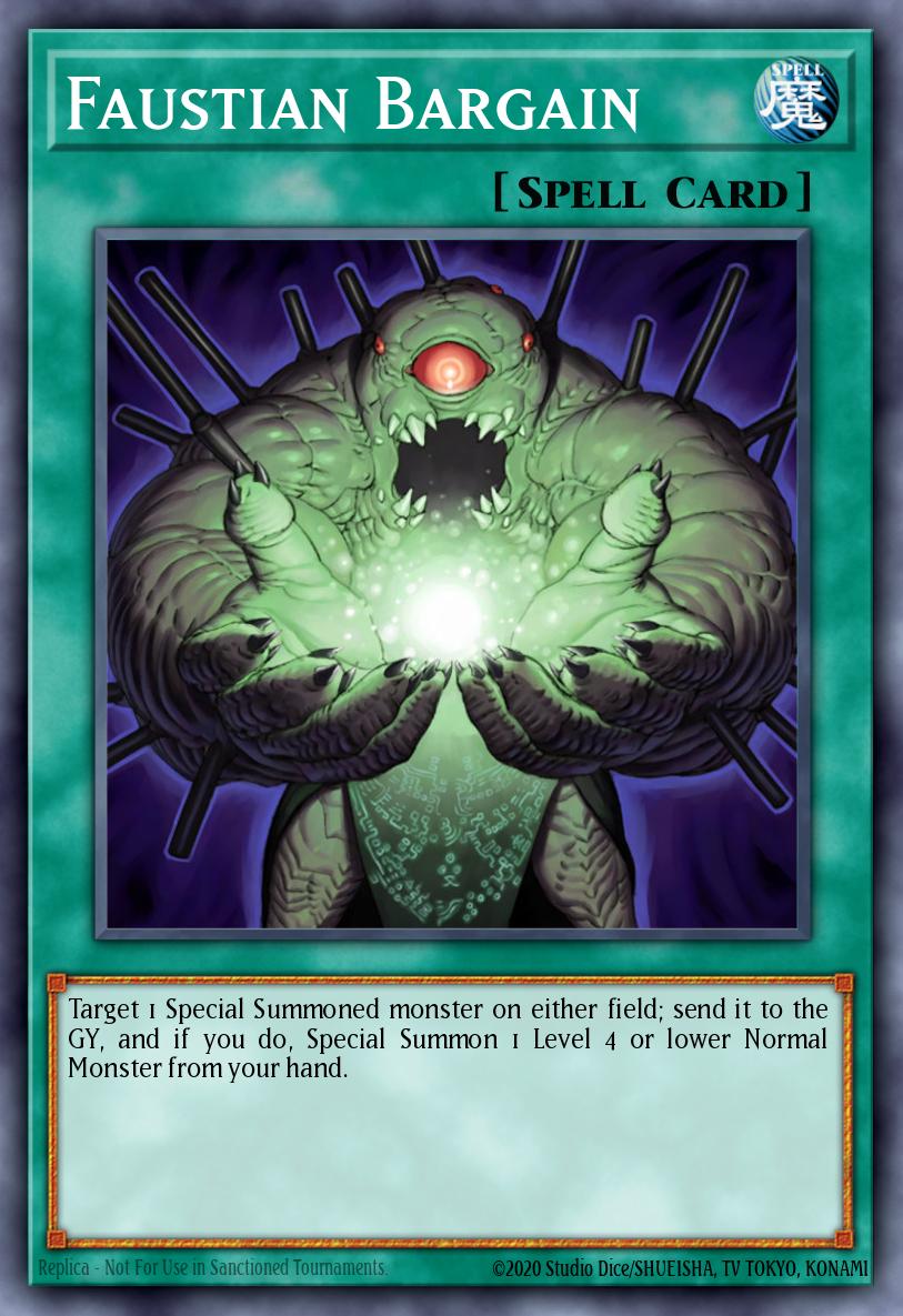 Faustian Bargain Common SS05-ENB24 Speed Duel Starter Decks Twisted Nightmares Yugioh card