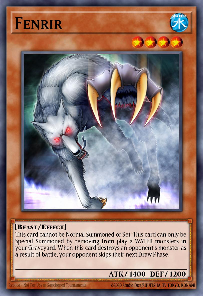 Fenrir Rare DR2-EN020 Dark Revelation Volume 2 Yugioh card