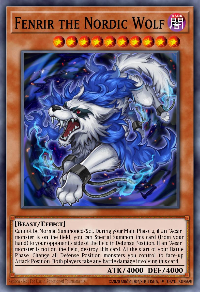 Fenrir the Nordic Wolf Ultra Rare LC05-EN002 Legendary Collection 5Ds Yugioh card
