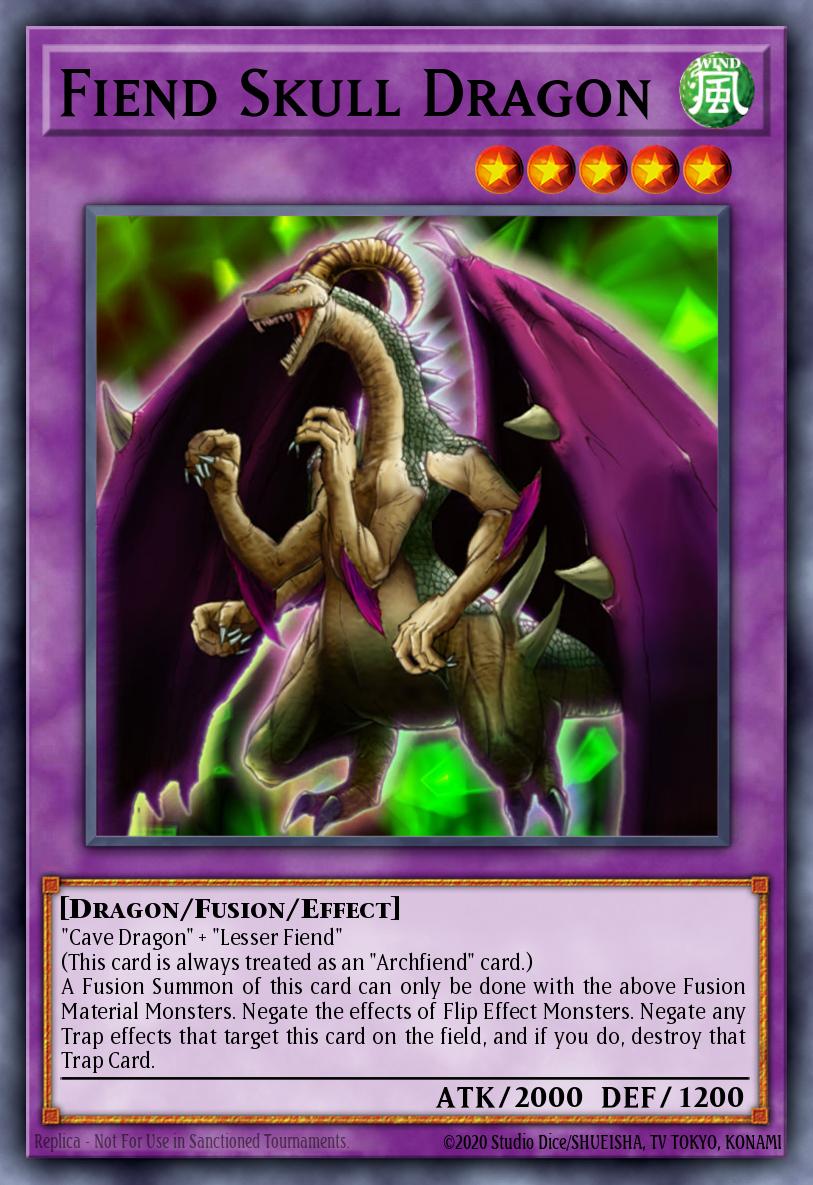 Fiend Skull Dragon Rare DB2-EN154 Dark Beginning 2 Yugioh card