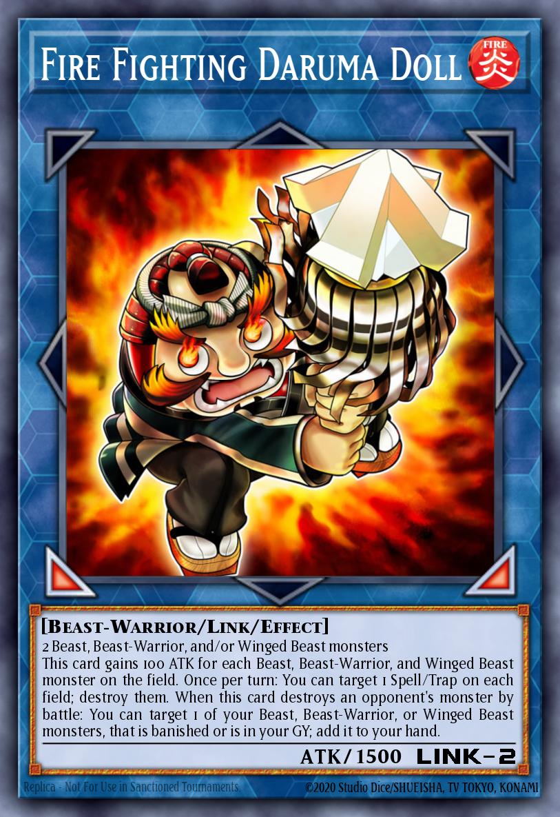 Fire Fighting Daruma Doll Common MP19-EN031 2019 Gold Sarcophagus Tin Mega Pack Yugioh card