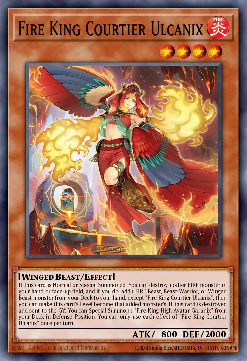 Fire King Courtier Ulcanix Ultra Rare MP25-EN262 2025 Mega-Pack Tin Yugioh card