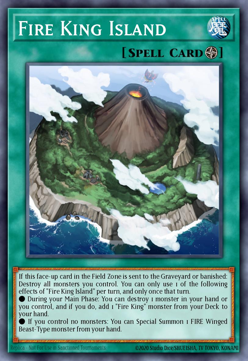 Fire King Island Super Rare OP25-EN010 OTS Tournament Pack 25 Yugioh card