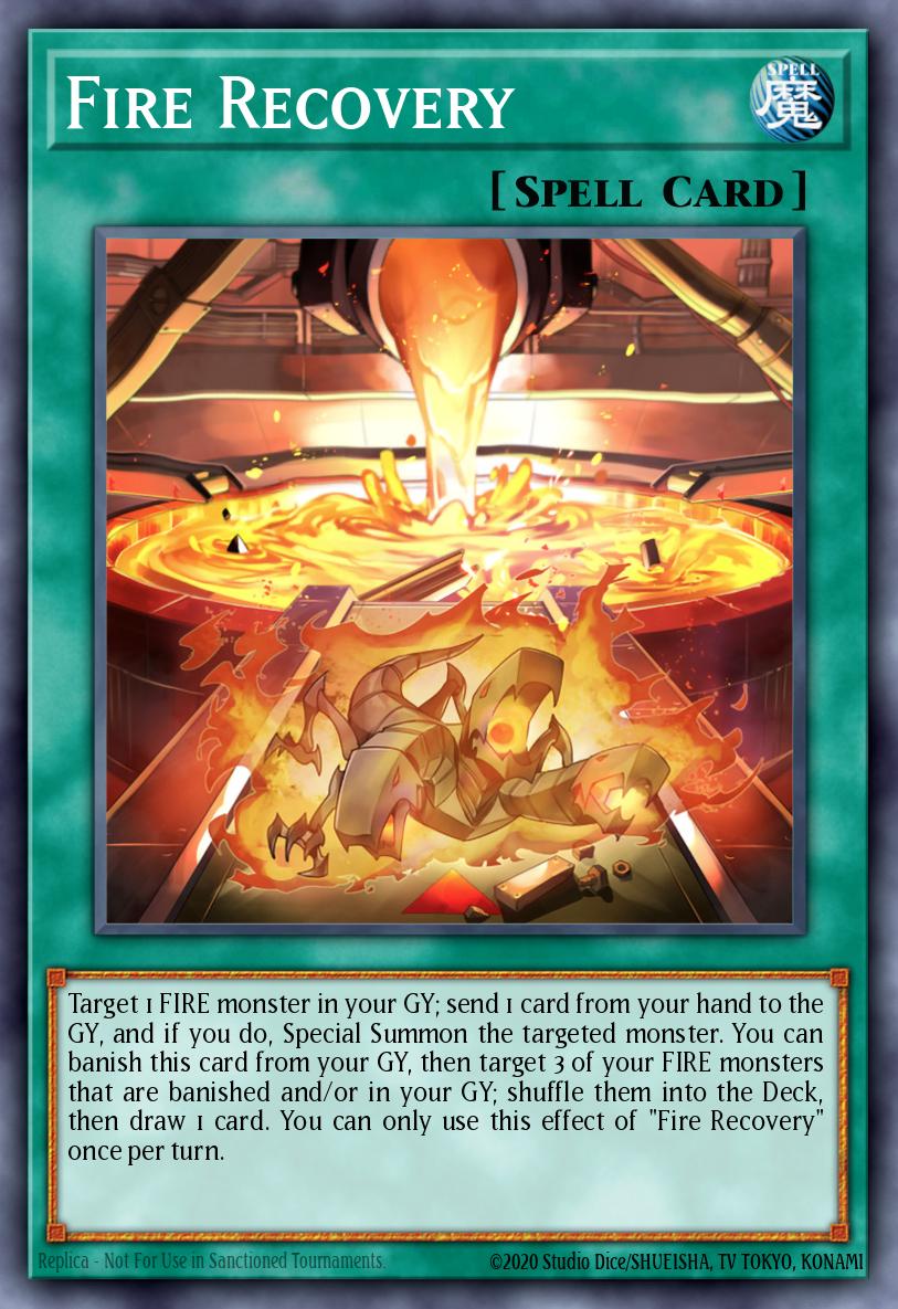 Fire Recovery Prismatic Secret Rare MP24-EN126 25th Anniversary Tin Dueling Mirrors Yugioh card
