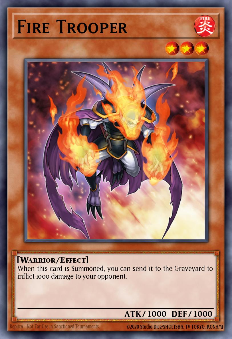 Fire Trooper Common PTDN-EN013 Phantom Darkness Yugioh card