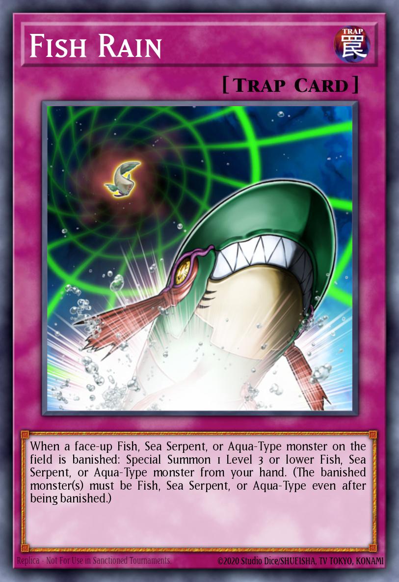 Fish Rain Common PHSW-EN068 Photon Shockwave Yugioh card