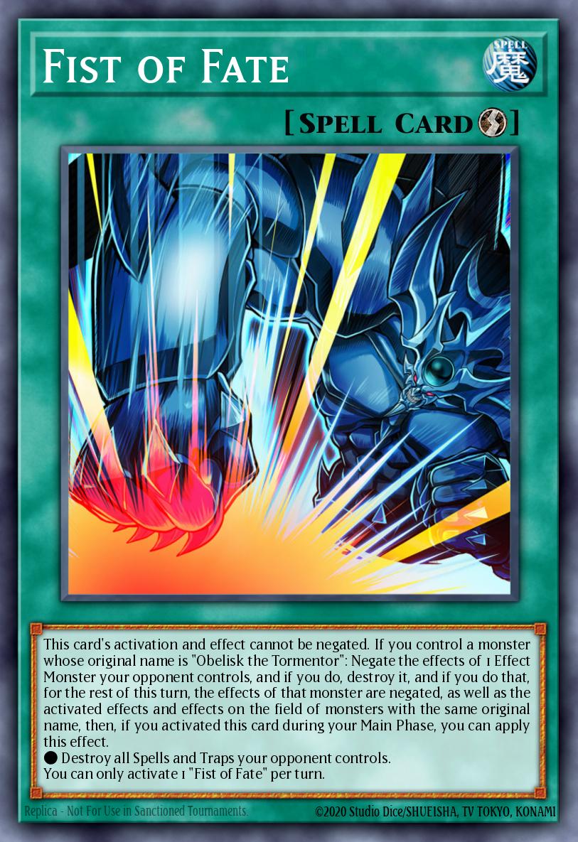 Fist of Fate Ultra Rare EGO1-EN003 Egyptian God Deck Obelisk the Tormentor Yugioh card
