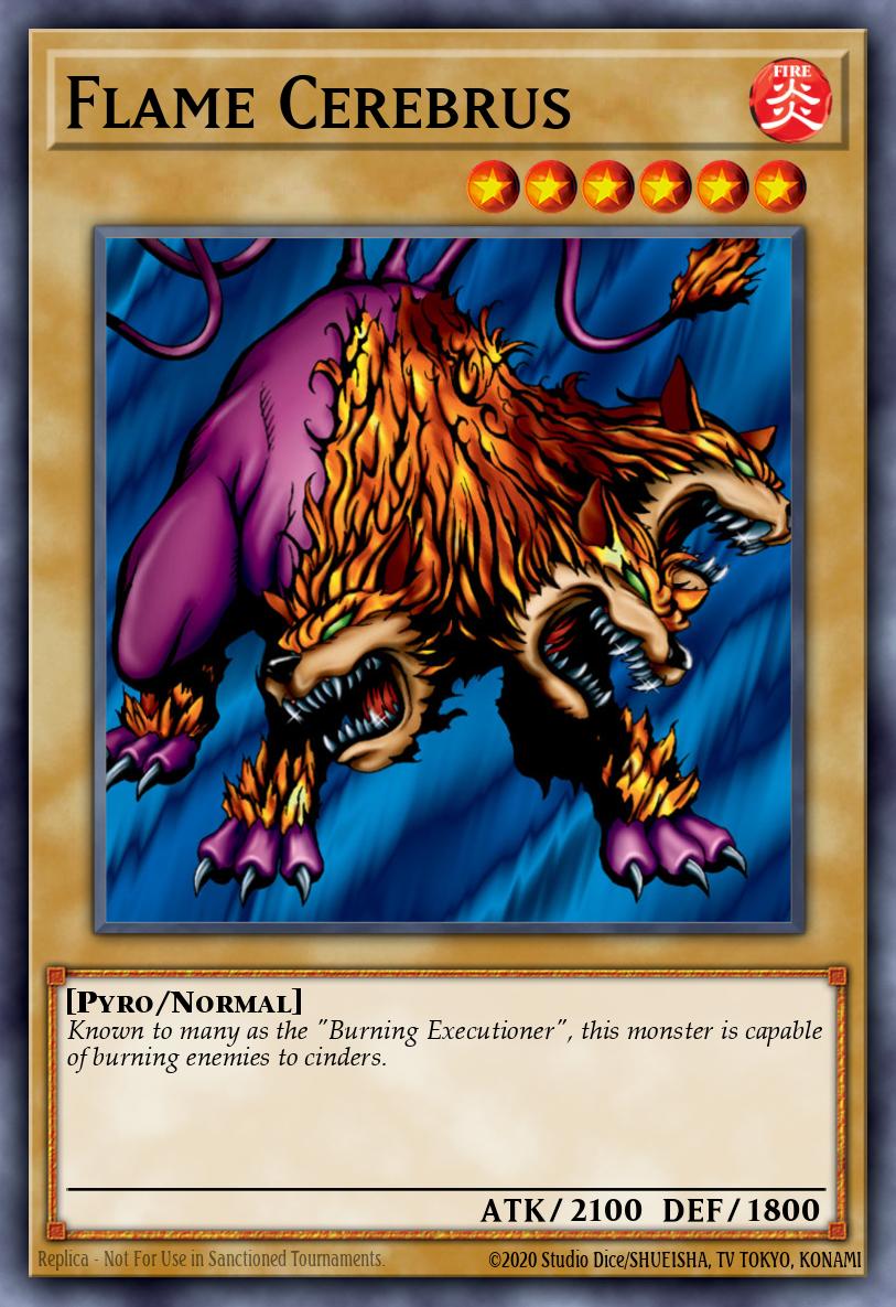 Flame Cerebrus Common MRD-111 Metal Raiders Yugioh card