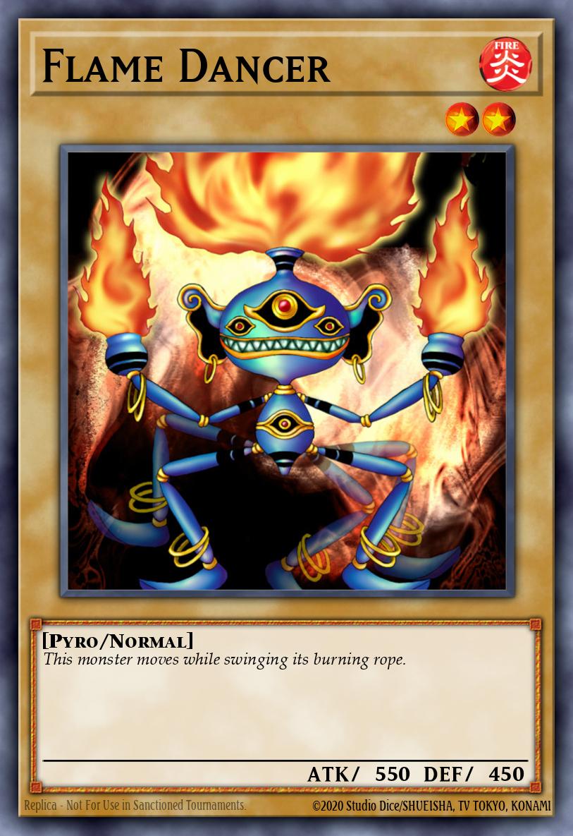 Flame Dancer Common LON-058 Labyrinth of Nightmare Yugioh card