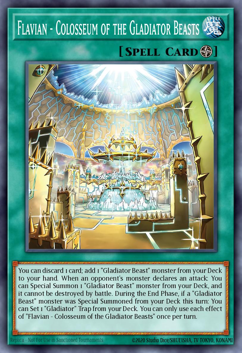 Flavian - Colosseum of the Gladiator Beasts Common SUDA-EN060 Supreme Darkness Yugioh card