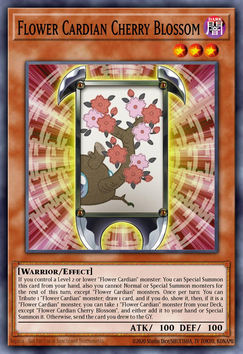 Flower Cardian Cherry Blossom Ultra Rare BLAR-EN029 Battles of Legend Armageddon Yugioh card