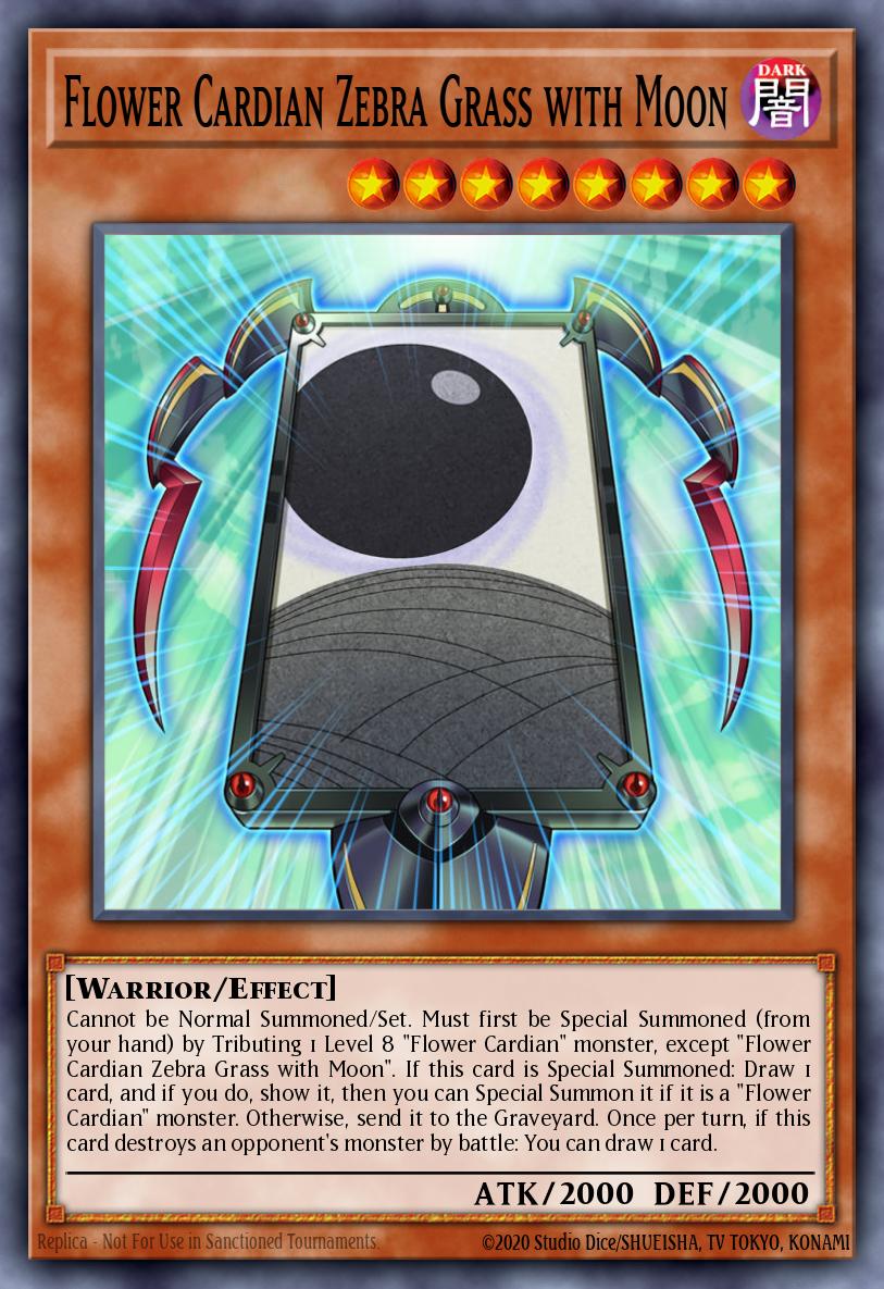 Flower Cardian Zebra Grass with Moon Common DLCS-EN132 Dragons of Legend The Complete Series Yugioh card
