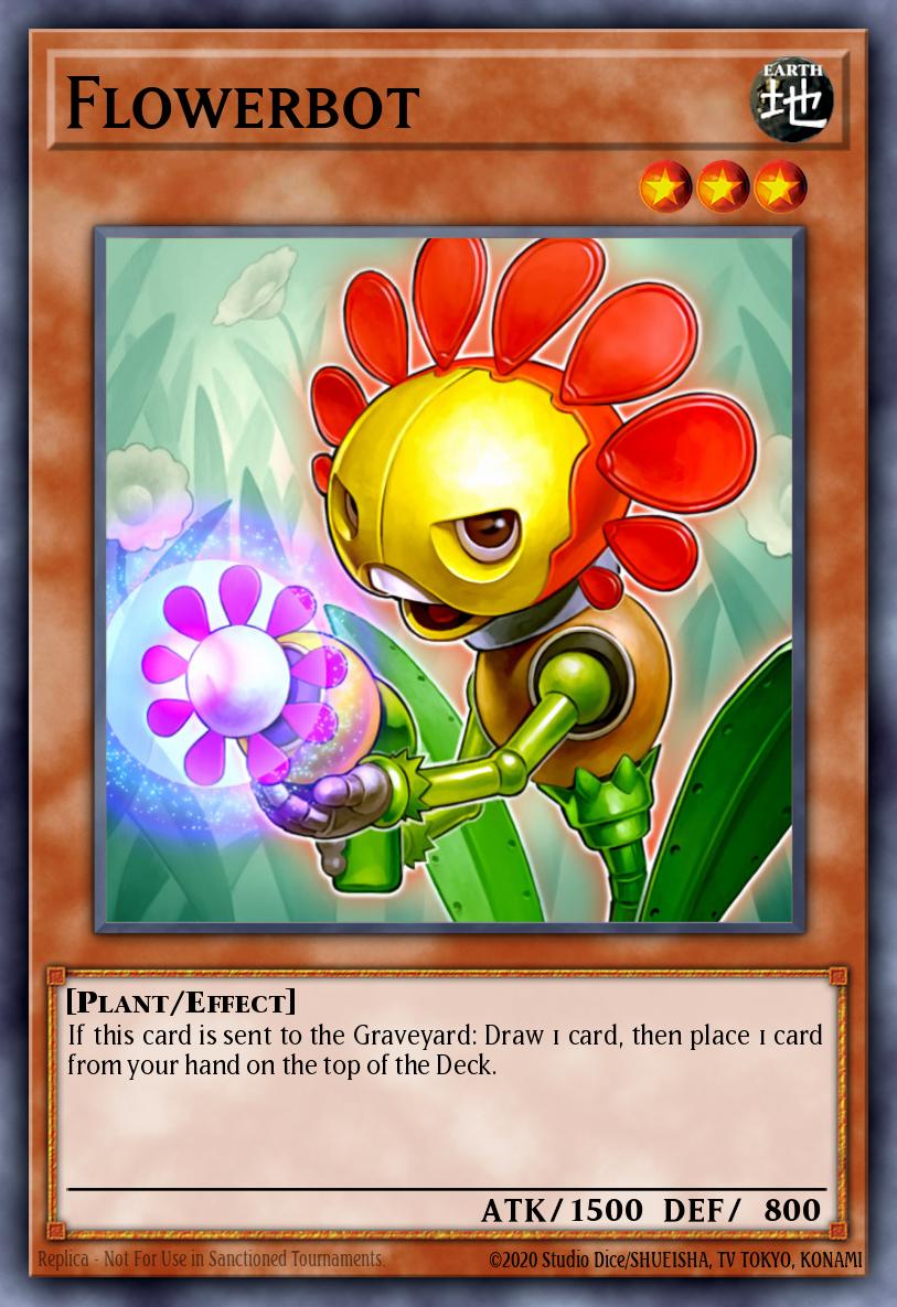 Flowerbot Super Rare WSUP-EN036 World Superstars Yugioh card