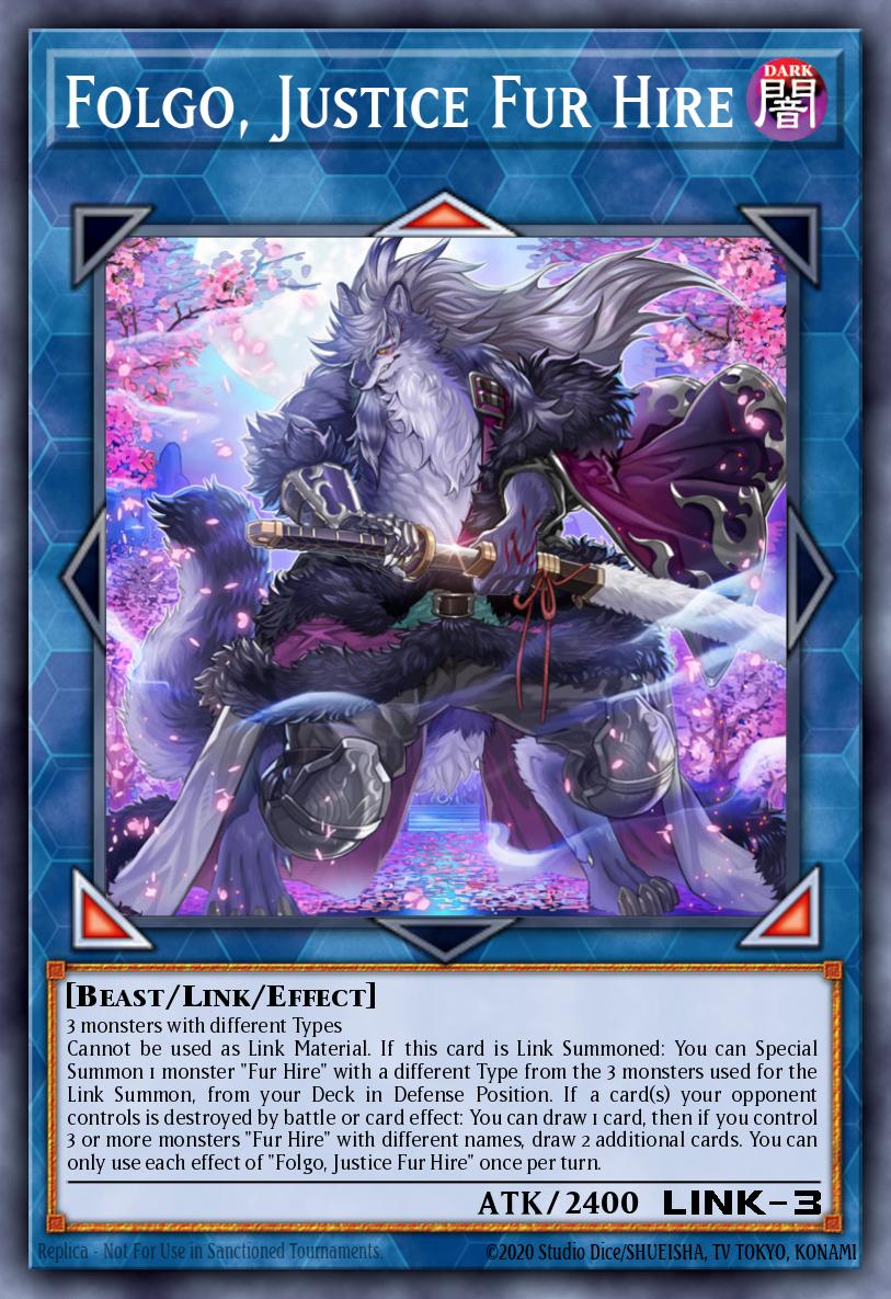 Folgo Justice Fur Hire Rare MP19-EN190 2019 Gold Sarcophagus Tin Mega Pack Yugioh card