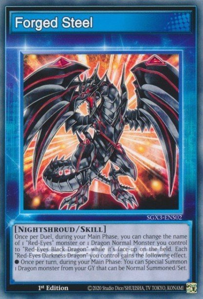 Forged Steel Common SGX3-ENS02 Speed Duel GX Duelists of Shadows Yugioh card