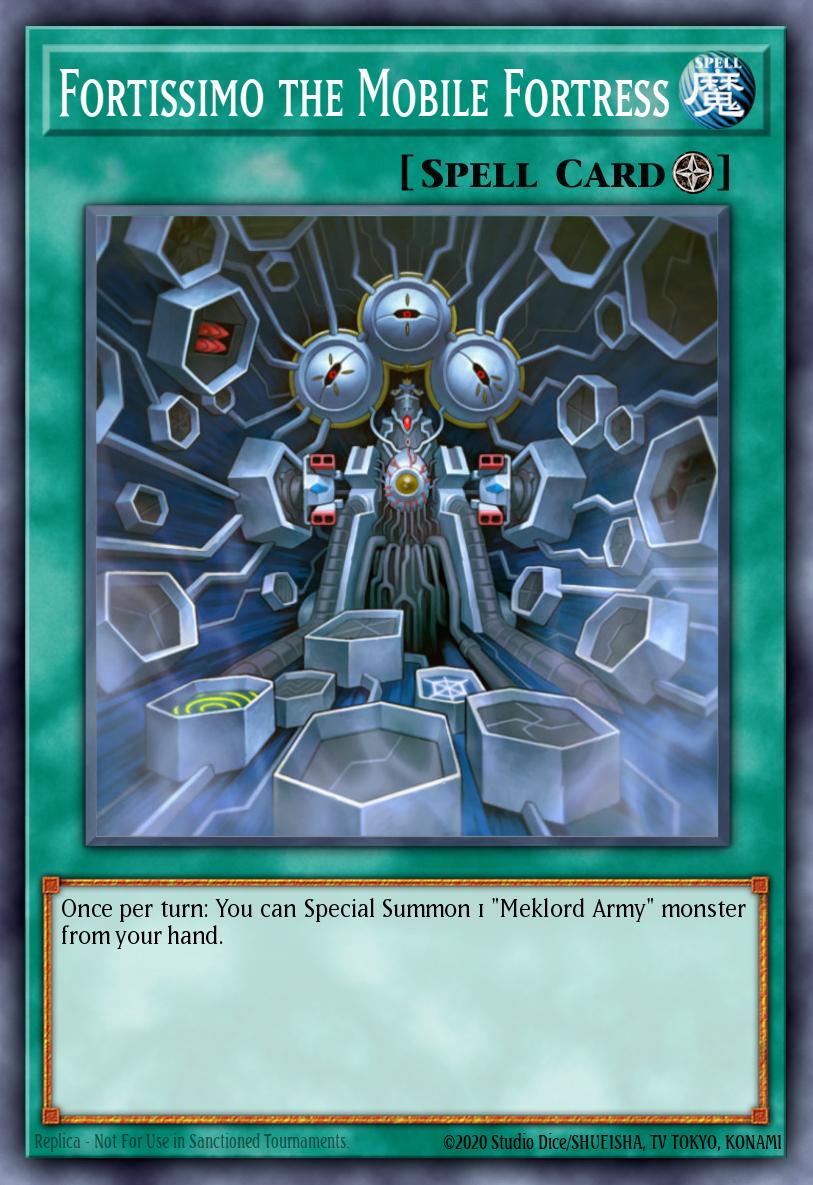 Fortissimo the Mobile Fortress Common EXVC-EN049 Extreme Victory Yugioh card